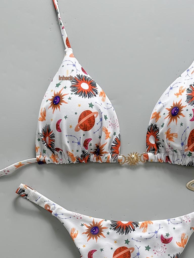 2025 Europejski i Amerykański Styl Seksowny Brazylijski Zestaw Bikini - Dwuczęściowy Kostium Kąpielowy Plażowy