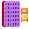10-Piece Cat Paw & 18-Piece Bone Silicone Baking Mold Set for Pet Treats