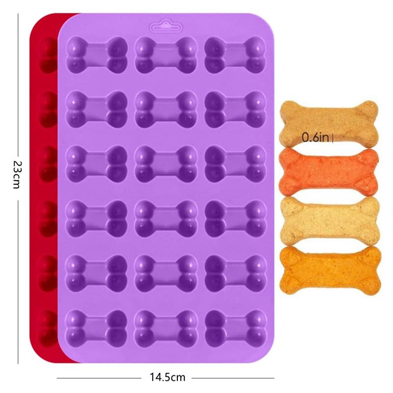 10-Piece Cat Paw & 18-Piece Bone Silicone Baking Mold Set for Pet Treats