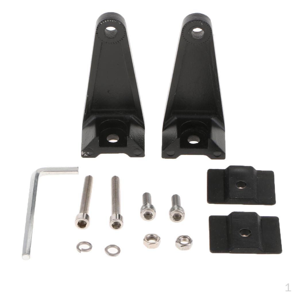 Universal Side Brackets Mount Row led Light Bar Heavy Duty Aluminum Kit