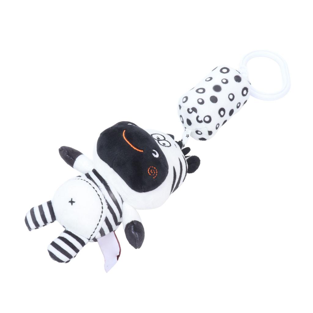 Cute Baby Hanging Rattle Toy Cartoon Animal Stuffed Hanging Toy Stroller Soft Plush Toys#01