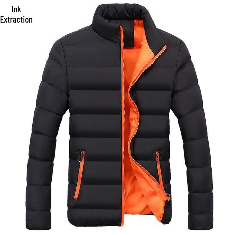 Men's Korean Style Short Velvet Winter Cotton Coat