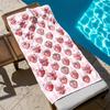 Strawberry Beach Towel, Cute Gingham Picnic Style Summer Towel, Soft Sand Free Towel for Pool Beach,Light Towel