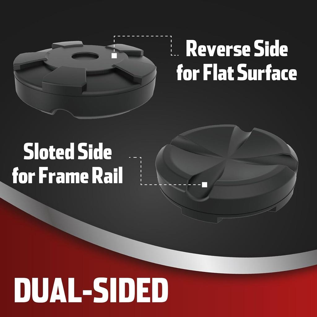 Jack Pad Weld Side Frame Rail Protector Puck/Pad, Universal Large Floor Jack Rubber Pads Adapter Pinch One Pack