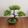 Indoor Welcoming Pine Bonsai: Artificial Potted Plant Decor for Home, Living Room, or Office
