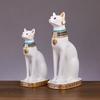 Resin Cat Statue Craft Elegant Desk Ornament For Gift Collection Decoration