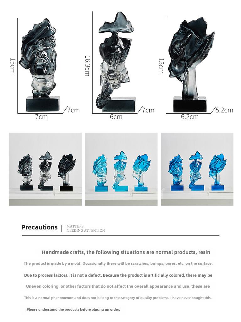 Modern Abstract Wine & TV Cabinet Decoration - Light Luxury for Living Room, Porch, or Office - Free Shipping