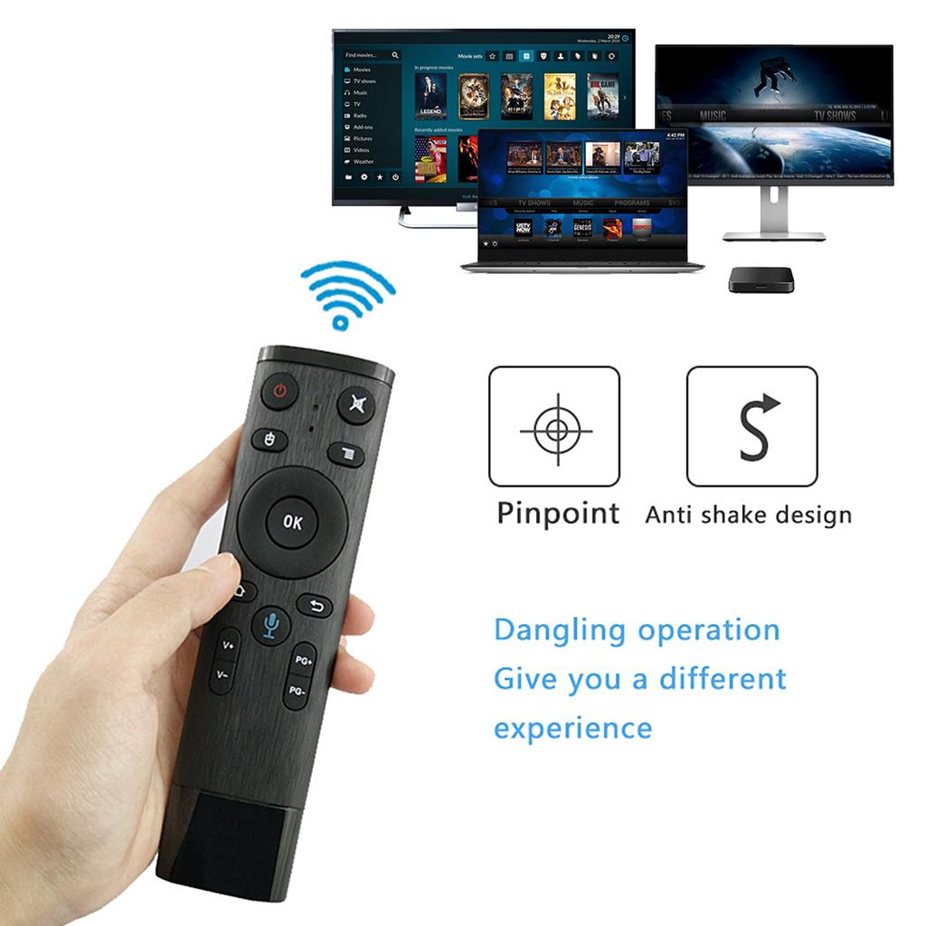 Q5 TV Voice Remote Air Mouse 2.4G Wireless Remote Controller with Axis Gyroscop Sensor for Smart TV