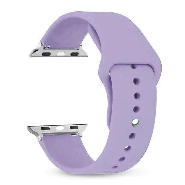 Bracelet en silicone pour bracelets Apple Watch 45 mm 44 mm 49 mm 40 mm 41 mm 42 mm Bracelet sport correa iWatch Series SE 9 8 7 6 5 3 4 Ultra 2