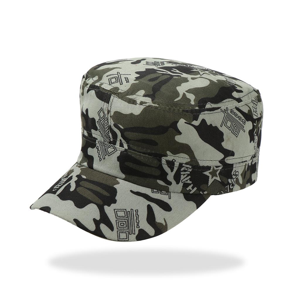

Customizable Fit Military Hat Both Gentlemen and Women Army Cap Fishing Headwear Baseball Cap Casual Flat Top Caps Outdoor Breathable Practical Use