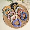 10pcs/Set Girls Hair Accessories Fabric Loop Hair Rope Headwear Hair Bands Women Hair Tie Satin Silk Scrunchies Simple Hair Tie