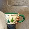 New Christmas ceramic mug Large capacity cute ceramic water cup High value coffee cup Office milk cup