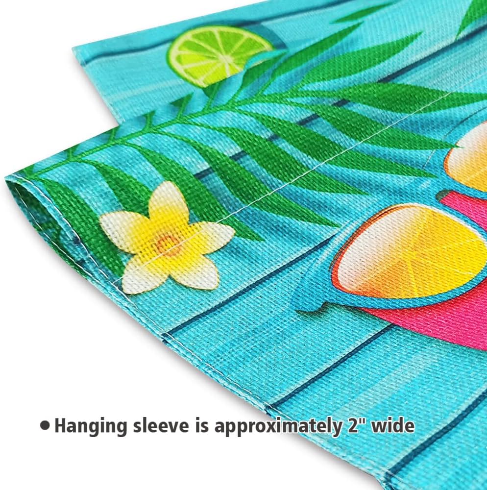 Hello Summer Watermelon Garden Flag 12.5 x 18 Inch Double Sided Yard Farmhouse Holiday Home Outdoor Decoration