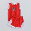 Bulls Team Kids Basketball Uniform Set - Breathable Jersey with Printed Numbers & Text