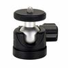 Portable Aluminum Alloy Mini Ballhead Mount, 1/4" Hot Shoe Tripod Adapter, 360°Rotatable For Cameras And Camcorders,