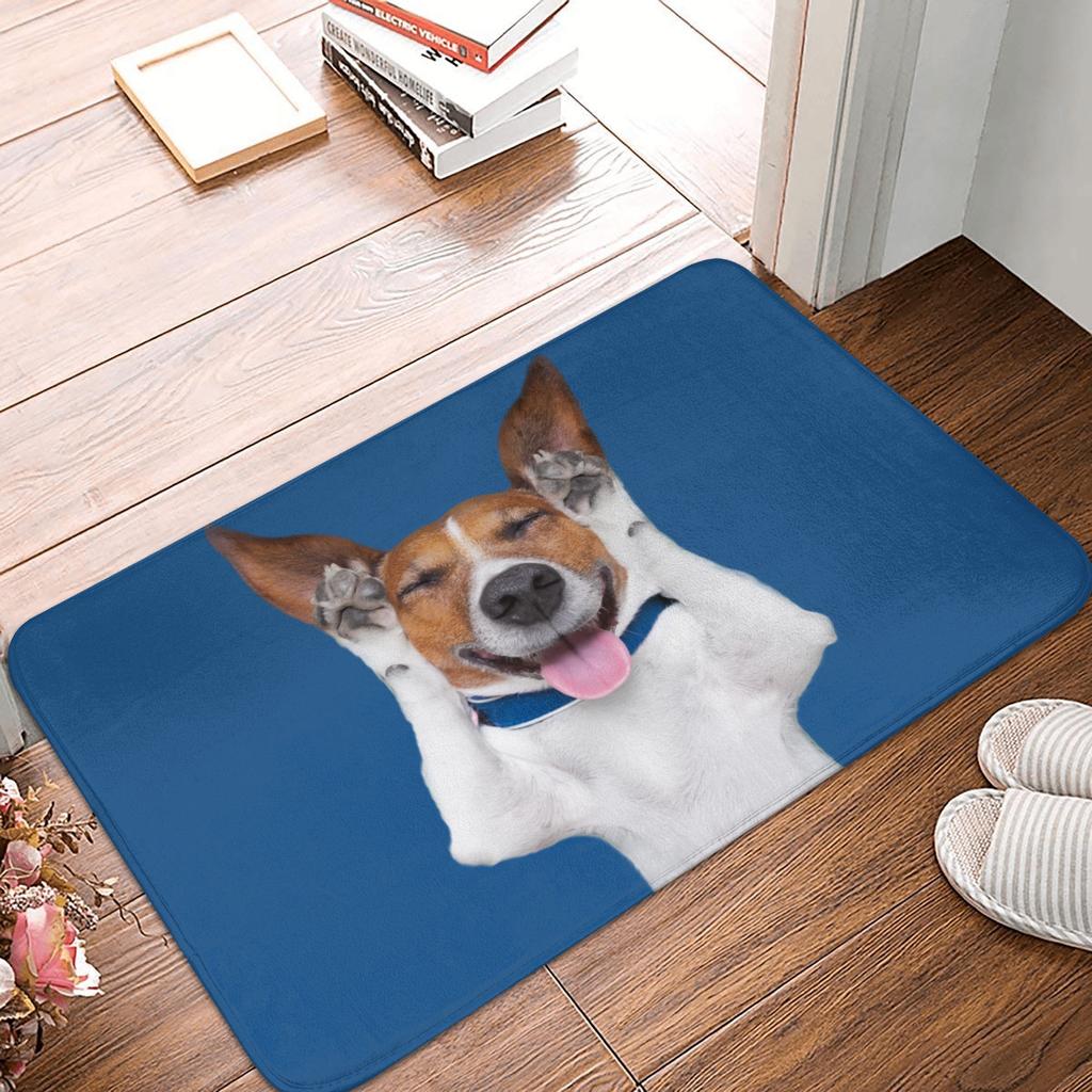 Funny Jack Russell Terrier Front Door Floor Entrance Mat Outdoor  Bath Kitchen Doormat Living Room Carpet Rug