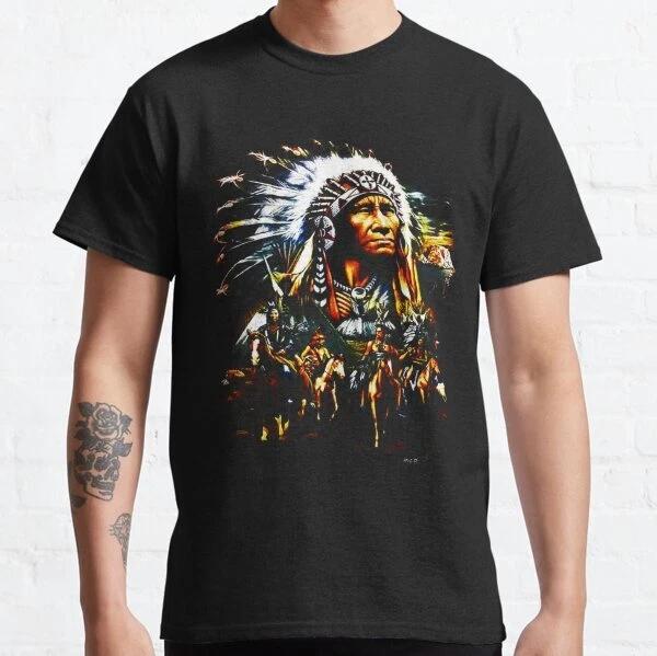 Native American Indian Chief Best Design Gift Idea Classic T-Shirt S-3XL 3XL