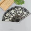1pc-Chinese Style Vintage Retro Foldable Hand Fan Rose Lace Folding Handheld Fan for Dance Wedding Decoration Party Favor Gifts