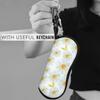 Cute Daisy Flower Glasses Case Printing Zipper  Sunglasses Storage Box Anti-Pressure Glasses Box