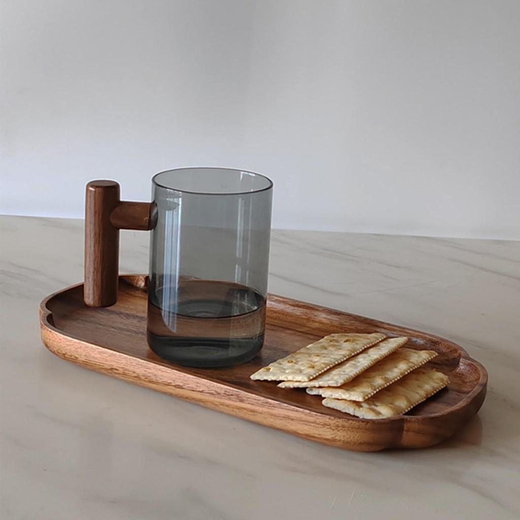 Wood Serving Tray Cheese Board Wooden Tray For Party BBQ Kitchen Living Room Coffee Table Dinner Lunch Home Entryway