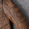 Vintage Yellow Brown Genuine Cowhide Leather Jacket Men Natural Cow Leather Jackets Soft Slim Fit Man Short Coat Autumn Clothing