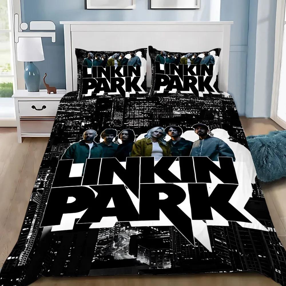 3D Printed Rock Band Linkin P-Park Bedding Set Linkin P-Park Duvet Cover Double Twin Full Queen King Adult Kids Bedclothes