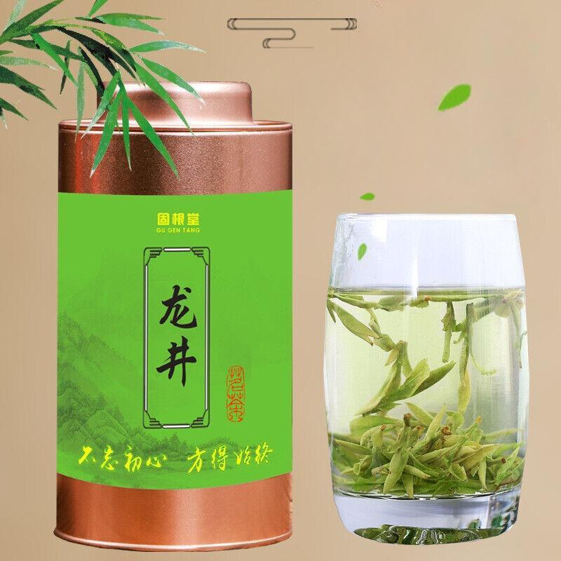 Té Verde Longjing, nuevo té suelto enlatado Ming Qian, té de primavera fragante fuerte, 125G