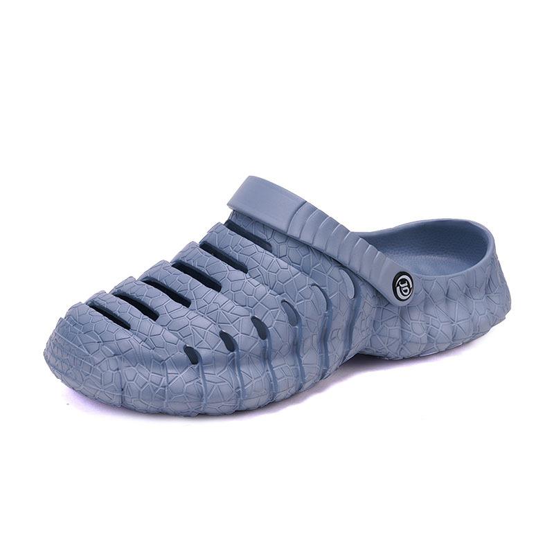 2025 summer outdoor two wear beach hole shoes breathable thick-soled sandals river-walking slippers foreign trade bag head sandals men