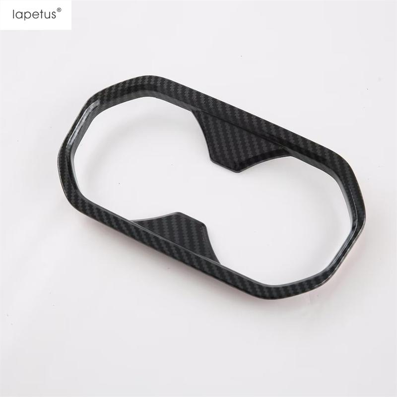 Front Central Control Water Cup Holder Panel Decoration Cover Trim For MG 4 EV  2024 ABS Carbon Fiber Accessories Interior