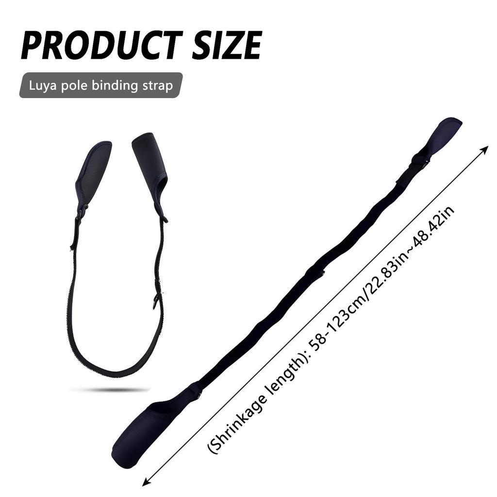 Nylon Fishing Rod Straps for Boat Fishing Anglers High Elasticity Magic Binding Belt Durable Gear for Outdoor Sports Travel