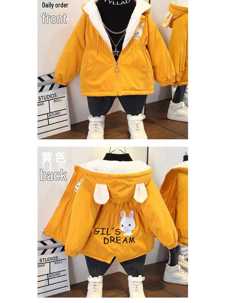 Boys' Thick Winter Fleece-Lined Coat - Trendy Cotton-Padded Jacket 2025