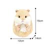 Sun Lemon Koromoffuru Hamster Plush Toy, Beige, 12 x 15 x 14 cm, Animal, P-8272