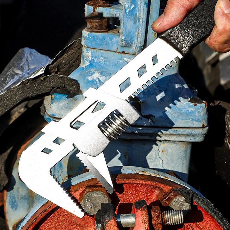 F Wrench Adjustable Carbon Steel Wide Mouth Wrench Tool Pocket Tools Spanner Wrench Plumbing Pliers Opening Wrench Precise france