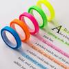 Ruban Adhésif Notes Colorées Largeur 0,6 cm Couleur Fluorescente Ruban Marqueur Adhésif Ruban Adhésif Notes Adhésives Pour Marquage Rapide
