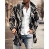 Spring New Men's Pocket Versatile Daily Retro Stand Up Collar Medium Long Woolen Coat Men's Casual Coat Men's Clothing
