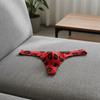Low Waisted Men Lip Pattern Thongs with Mouth Print Male Briefs Breathable Men's Panties  Summer