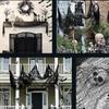 Tessuti Decorativi di Halloween Strane Decorazioni di Halloween Decorazioni d'Interno Sospese Garza Horror 76x190cm