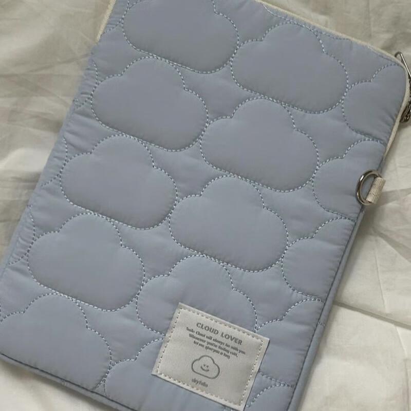 Cute Cloud Embroidered Laptop & Tablet Sleeve