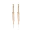 Elegant Long Tassel Earrings With Rhinestone Accents Gold Black Zinc Alloy Geometric Statement Jewelry Women Evening Party