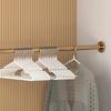 10/20pcs Iron Clothes Hanger Non-slip Coated Metal Suit Hangers Metal Shirt Jacket Hanger with Round Notches for Dress Hangers
