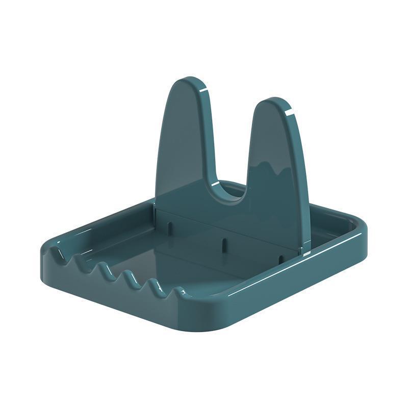 Multifunctional Foldable Kitchen Rack for Pot Lids, Spatulas, Spoons, Chopsticks, and Countertop Storage