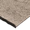 Tapis salon en coton polyester lavable tissé plat gris 80x150