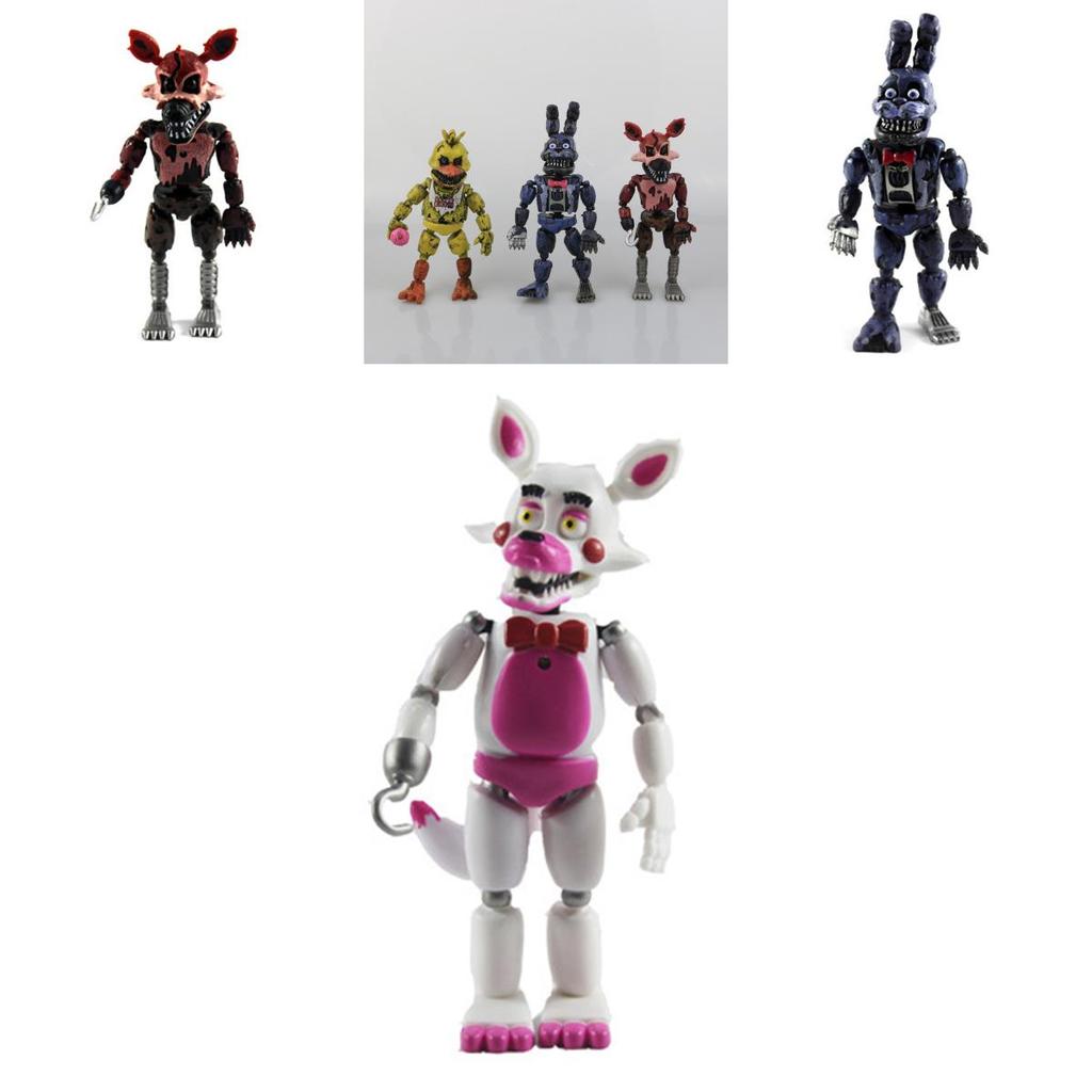 Roztomilá 19cm Fnaf Five Nights At Freddy's 6ks Pvc Herní Postavičky Hračky Pro Děti