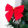 12 Stuks/Pak Kerst Strikken Ornamenten Goud Zilver Rood Strik Kerstboom Decoratie voor Huis Festival