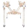 Hanfu Matching Rhinestones Hairpin Stylish Flower Shape Ancient Chinese Style Hair Pins Set