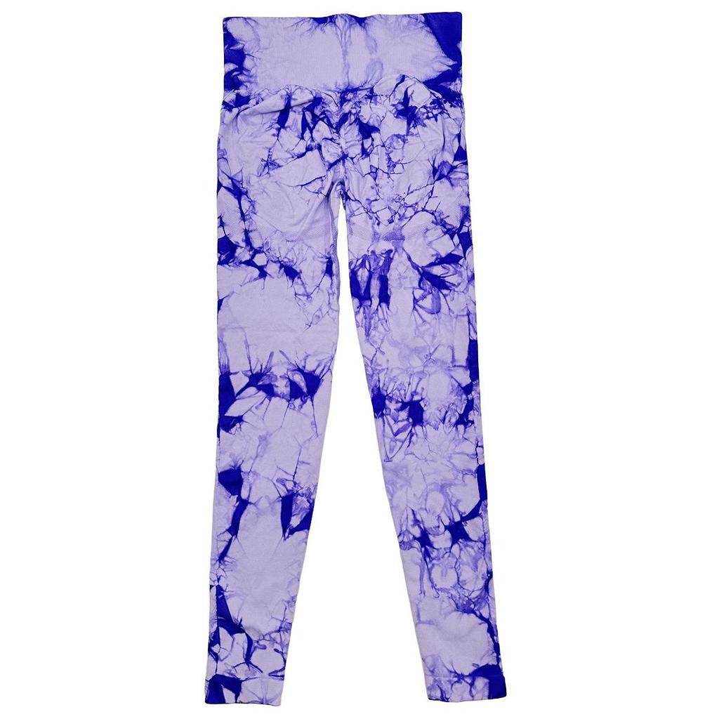 Quick-Drying Tie-Dyed Seamless Yoga Pants - Hip-Lifting & Elastic Fitness Trousers