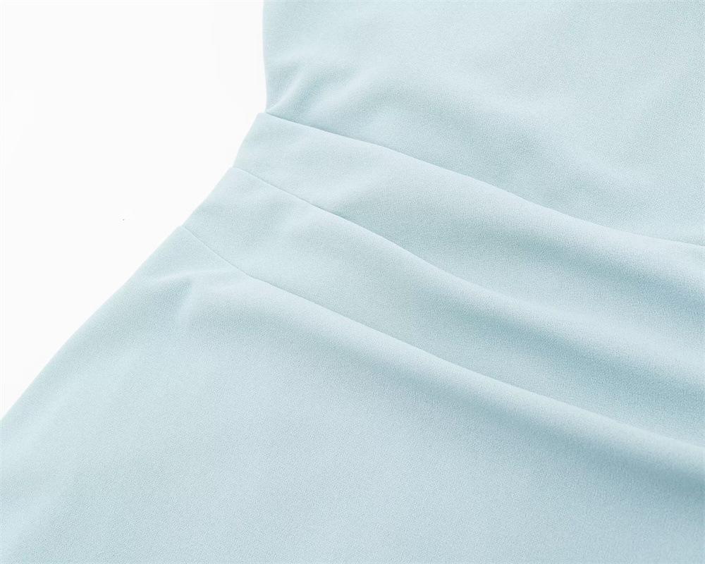 Elegant Waist-Cinched Sleeveless Dress: Stylish, Slimming, and Chic Long Skirt for Women