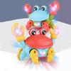 Electric Crab Toy Light And Music Battery Powered Pull String Cute Crab Walking Laterally Educational Interactive Toys Boys Girls Walking