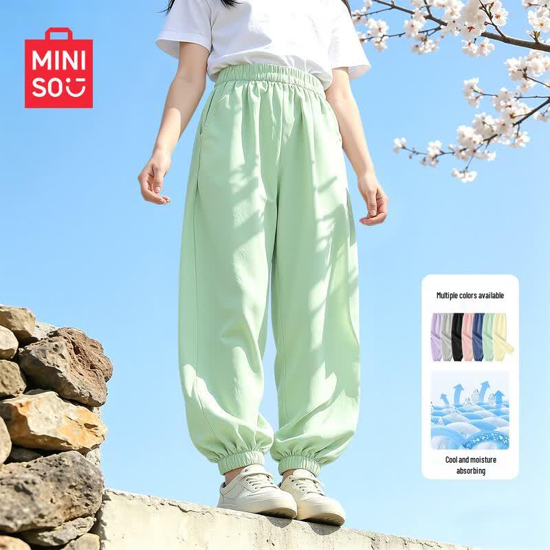 MINISO Girls' Summer Quick-Dry Anti-Mosquito Pants