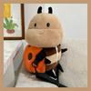 TreasuringU Cartoon Bee Plush Backpacks Cute Animals Soft Texture Shoulder Bag Yellow Stuffed Toy Sets Birthday Surprise Gifts